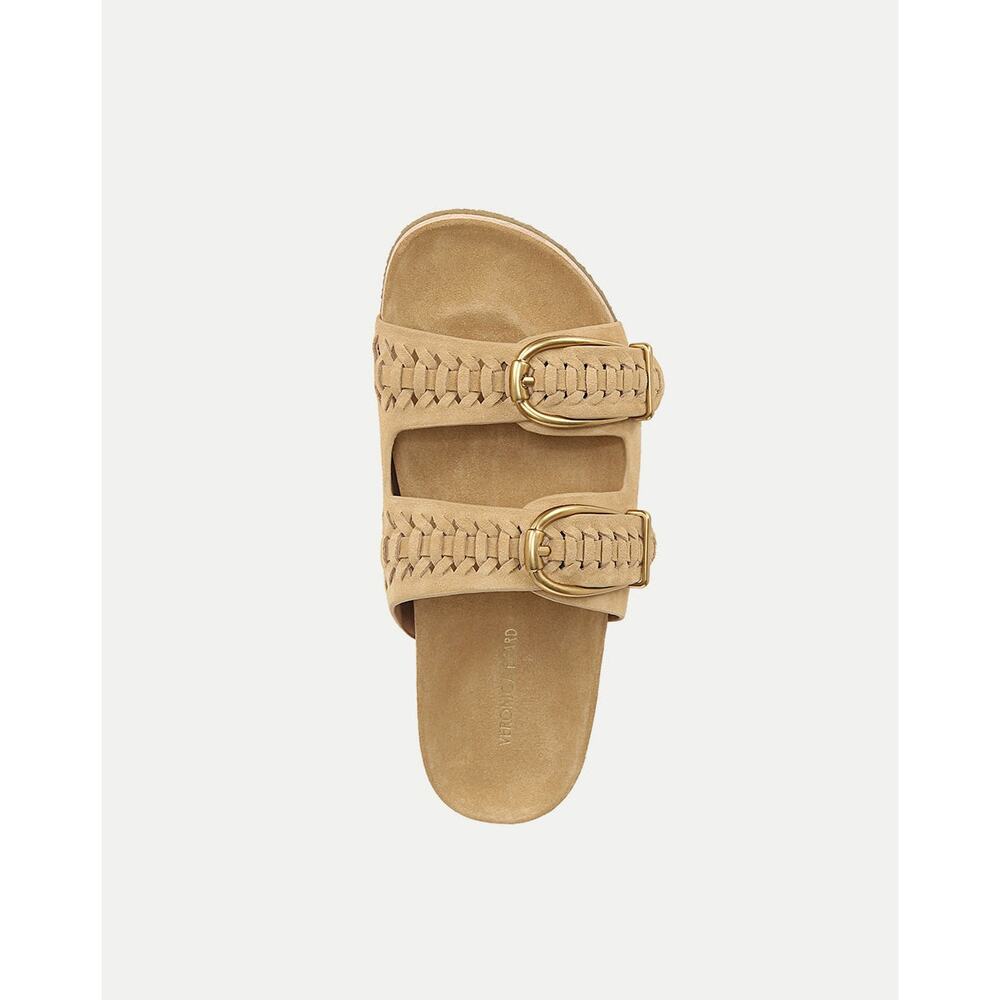 Veronica Beard Paige suede tan sandals size 9.5 - Picture 2 of 6